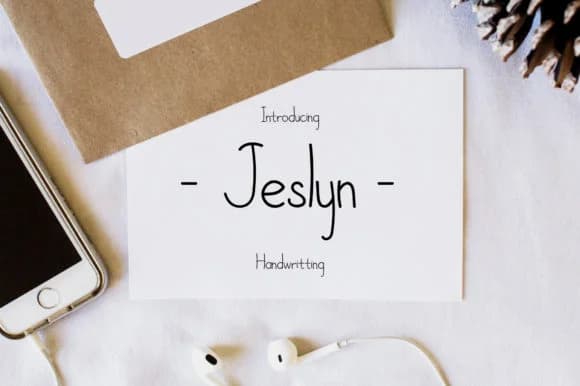 Jeslyn Font by pandastock — Script Handwritten Font