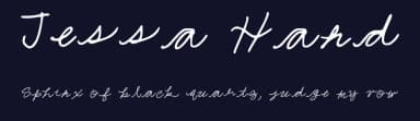 Jessa Hand by Jessa McClintick — Script Handwritten Font — thumbnail 2