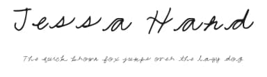 Jessa Hand by Jessa McClintick — Script Handwritten Font — thumbnail 1