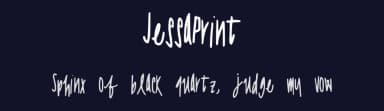 JessaPrint by Jessa McClintick — Script Handwritten Font — thumbnail 2