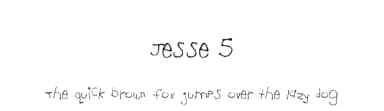 Jesse 5 by Justin  Biddle — Script Handwritten Font — thumbnail 1