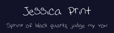 Jessica Print by Jessica — Script Handwritten Font — thumbnail 2