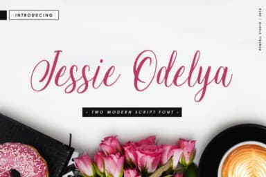 Jessie Odelya Font by Runsell Graphic — Script Handwritten Font — thumbnail 1