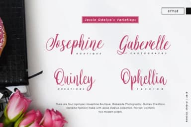 Jessie Odelya Font by Runsell Graphic — Script Handwritten Font — thumbnail 7