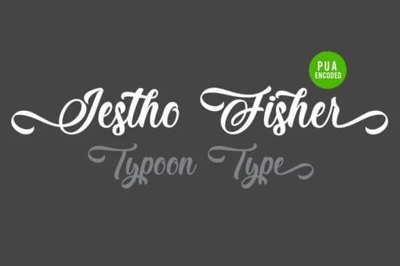 Jestho Fisher Font by Typhoon Type™ — Script Handwritten Font