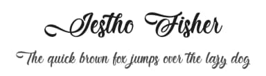 Jestho Fisher by Typhoon Type - Suthi Srisopha — Script Handwritten Font — thumbnail 1