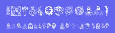 Jesus Christ by Woodcutter — Dingbats Font — thumbnail 3
