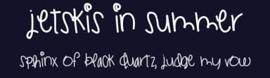 Jetskis In Summer by Des Gomez — Script Handwritten Font — thumbnail 2