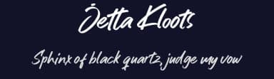 Jetta Kloots by Azetype Studio — Script Handwritten Font — thumbnail 2