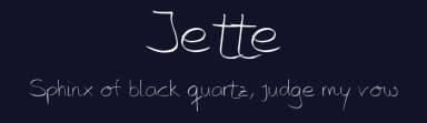Jette by Nils Merkel — Script Handwritten Font — thumbnail 2