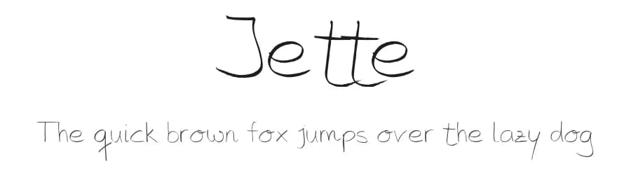 Jette by Nils Merkel — Script Handwritten Font