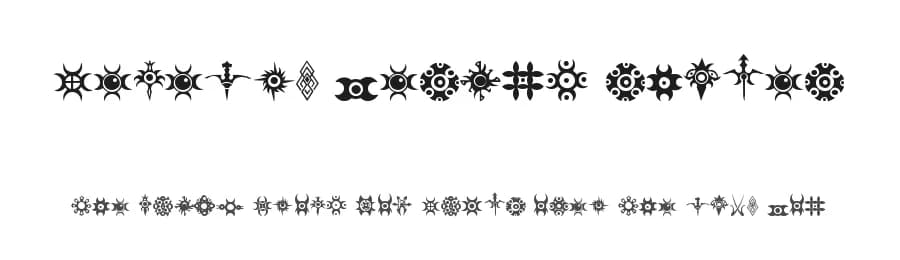 Jewelry Design Shapes by JSH creates — Dingbats Font