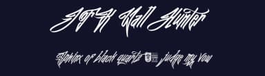 JFK Wall Hunter by JFK Juan Jeje — Script Handwritten Font — thumbnail 2