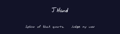 JHand by Bionic Type — Script Handwritten Font — thumbnail 2