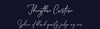 Jhenythan Cristian by Integritype Studio — Script Handwritten Font — thumbnail 2