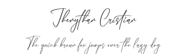 Jhenythan Cristian by Integritype Studio — Script Handwritten Font — thumbnail 1