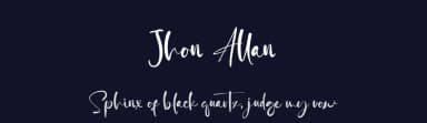 Jhon Allan by Kong Font — Script Handwritten Font — thumbnail 2