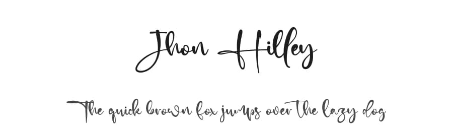 Jhon Hilley by Staircase Studio — Script Handwritten Font