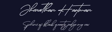 Jhonathan Hartman by Perspectype Studio - Letterena.com — Script Handwritten Font — thumbnail 2