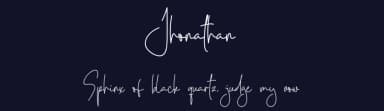 Jhonathan by Behind the Ink — Script Handwritten Font — thumbnail 2