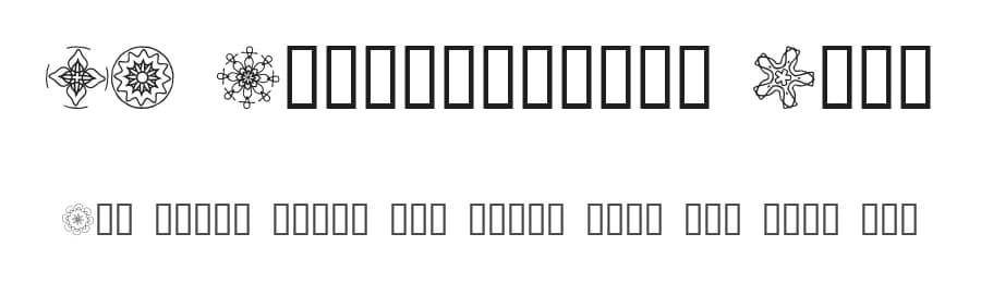 JI Kaleidoscope Bats by Jeri Ingalls — Dingbats Font