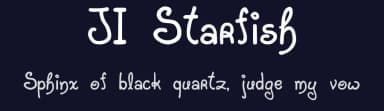 JI Starfish by Jeri Ingalls — Script Handwritten Font — thumbnail 2