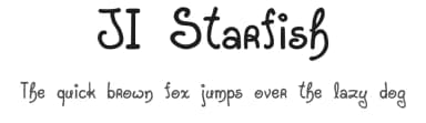 JI Starfish by Jeri Ingalls — Script Handwritten Font — thumbnail 1