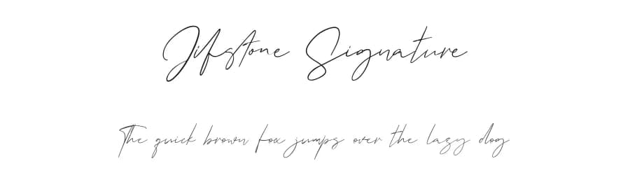 Jifstone Signature by Maulana Creative — Script Handwritten Font