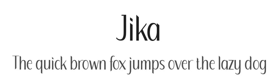 Jika by 7NTypes — Sans Serif Font