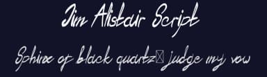 Jim Alistair Script by Edric Studio — Script Handwritten Font — thumbnail 2