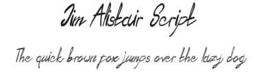Jim Alistair Script by Edric Studio — Script Handwritten Font — thumbnail 1
