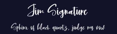 Jim Signature by Scratchones — Script Handwritten Font — thumbnail 2