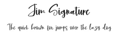 Jim Signature by Scratchones — Script Handwritten Font — thumbnail 1