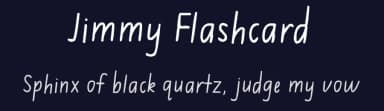 Jimmy Flashcard by FontPanda — Script Handwritten Font — thumbnail 2