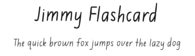 Jimmy Flashcard by FontPanda — Script Handwritten Font — thumbnail 1