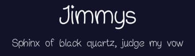 Jimmys by JuRaCa — Script Handwritten Font — thumbnail 2