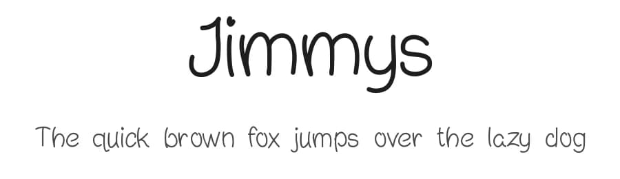 Jimmys by JuRaCa — Script Handwritten Font