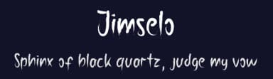Jimselo by Jadatype — Script Handwritten Font — thumbnail 2