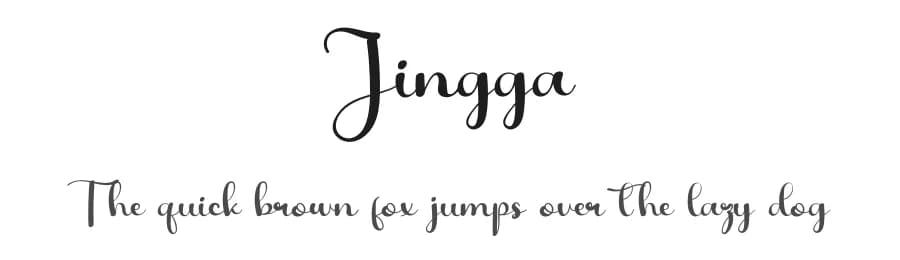 Jingga by Fana Merah Jambu — Script Handwritten Font
