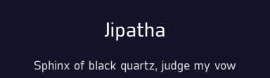 Jipatha by Jipatype — Sans Serif Font — thumbnail 2