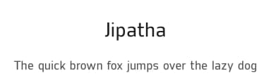 Jipatha by Jipatype — Sans Serif Font — thumbnail 1