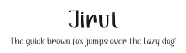 Jirut by twinletter — Script Handwritten Font — thumbnail 1