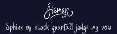 Jisman by Niki Studio — Script Handwritten Font — thumbnail 2