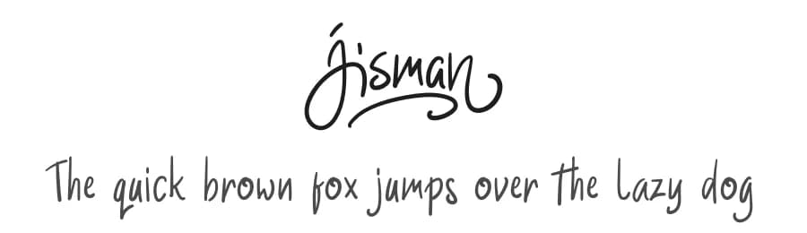 Jisman by Niki Studio — Script Handwritten Font