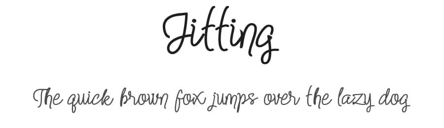 Jitting by Sesa Grafika — Script Handwritten Font