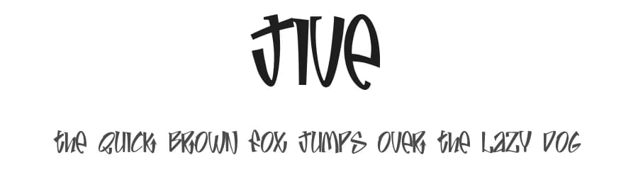 Jive by Dennis Higgins — Script Handwritten Font