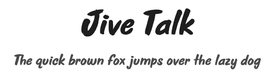 Jive Talk by BLKBK Fonts — Script Handwritten Font