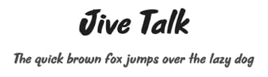 Jive Talk by BLKBK Fonts — Script Handwritten Font — thumbnail 1