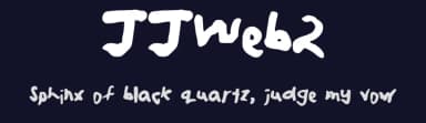 JJWeb2 by James Kane — Script Handwritten Font — thumbnail 2