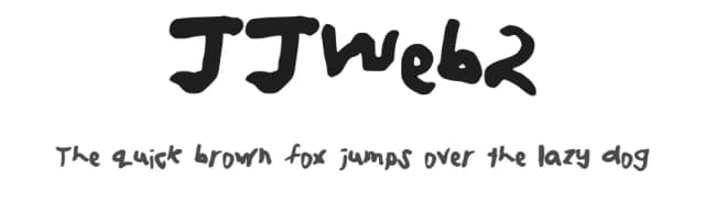 JJWeb2 by James Kane — Script Handwritten Font